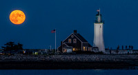 Full Moon at Scituate Lighthouse, Scituate, MA